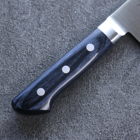 Seisuke Seiten Molybdenum Santoku 180mm Navy blue Pakka wood Handle with Sheath - Seisuke Knife