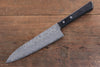 Nao Yamamoto VG10 Black Damascus Gyuto  180mm with Black Pakkawood Handle - Seisuke Knife