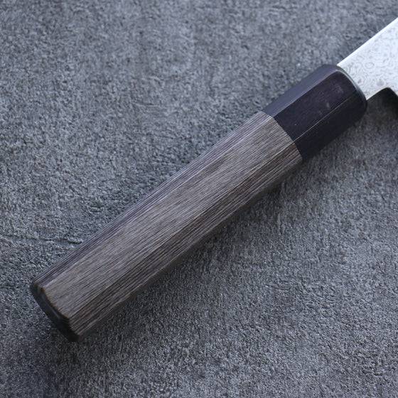 Seisuke VG10 Damascus Nakiri 180mm Gray Pakka wood Handle - Seisuke Knife
