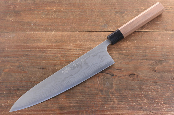Nao Yamamoto VG10 Damascus Gyuto 240mm Walnut Handle - Seisuke Knife