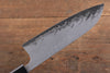 Nao Yamamoto VG10 Black Damascus Santoku  165mm Walnut Handle - Seisuke Knife
