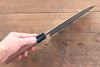 Nao Yamamoto VG10 Black Damascus Santoku  165mm Walnut Handle - Seisuke Knife