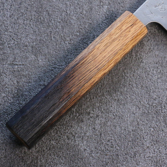 Seisuke SLD Washiji Santoku Japanese Knife 165mm Burnt Oak Handle - Seisuke Knife