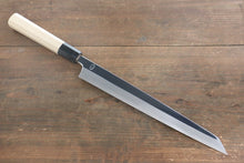  Choyo White Steel Mirrored Finish Kengata Yanagiba Japanese Knife 300mm Magnolia Handle - Seisuke Knife