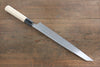 Choyo White Steel Mirrored Finish Kengata Yanagiba 300mm Magnolia Handle - Seisuke Knife