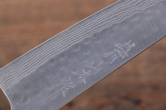 Nao Yamamoto SRS13 Black Damascus Gyuto 180mm Cherry Blossoms - Seisuke Knife