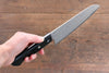 Nao Yamamoto VG10 Black Damascus Santoku  180mm Black Pakka wood - Seisuke Knife