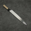 Kikuzuki Silver Steel No.3 Kasumitogi Yanagiba 300mm Magnolia Handle - Seisuke Knife