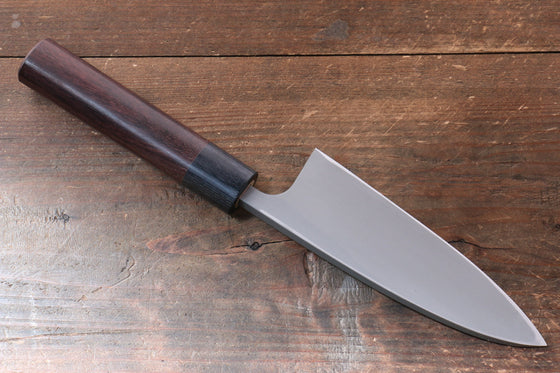 Nao Yamamoto Silver Steel No.3 Nashiji Deba  150mm Shitan Handle - Seisuke Knife