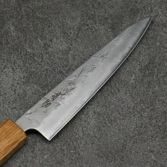 Seisuke SLD Washiji Petty-Utility 135mm Burnt Oak Handle - Seisuke Knife