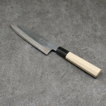  Minamoto Akitada White Steel No.2 Kasumitogi Santoku 180mm Magnolia Handle - Seisuke Knife