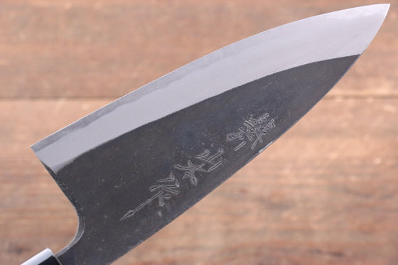 Nao Yamamoto White Steel No.1 Kurouchi Deba  150mm with Bubinga Wood Handle - Seisuke Knife