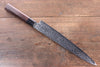 Seisuke AUS10 Damascus Sujihiki  240mm with Shitan Handle - Seisuke Knife