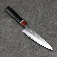  Seisuke VG10 Small Santoku 135mm Black Pakka wood Handle - Seisuke Knife