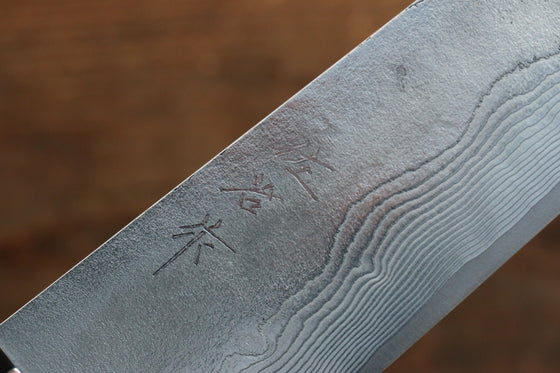 Takeshi Saji VG10 Diamond Finish Damascus Gyuto Japanese Knife 240mm Green Micarta Handle - Seisuke Knife