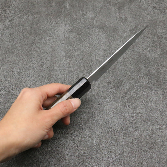 Seisuke VG10 Damascus Petty-Utility 105mm Gray Pakka wood Handle - Seisuke Knife