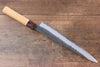 Yu Kurosaki Fujin Blue Super Hammered Sujihiki  240mm Keyaki (Japanese Elm) Handle - Seisuke Knife