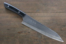  Takeshi Saji Vinno1 Kiritsuke Gyuto 210mm Black Micarta Handle - Seisuke Knife