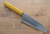 Makoto Kurosaki SPG2 Migaki Finished Santoku  170mm with Yellow Lacquered Handle - Seisuke Knife