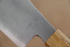 Jikko Fujisan Blue Steel No.2 Santoku Japanese Knife 180mm Oak Handle - Seisuke Knife