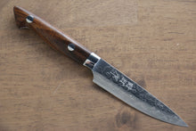  Kazuo Nomura VG10 Damascus Petty-Utility 100mm Ironwood Handle - Seisuke Knife