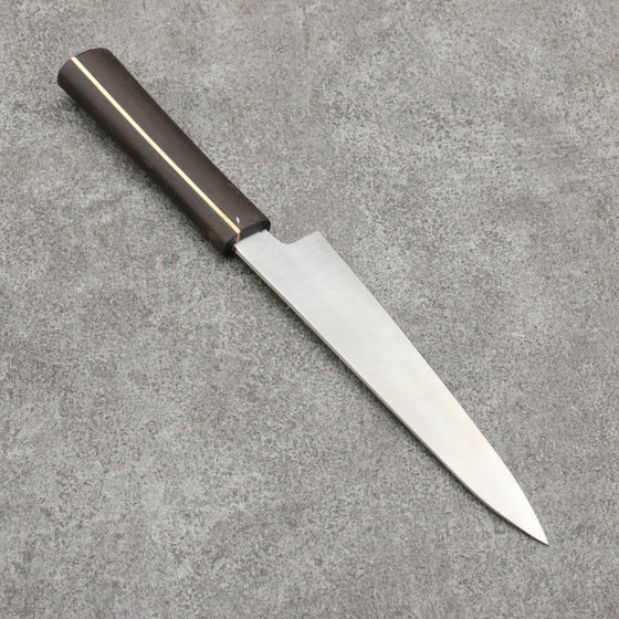 Shigeki Tanaka Majiro Silver Steel No.3 Petty-Utility150mm Ebony Wood Handle - Seisuke Knife