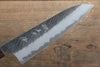 Yu Kurosaki Fujin Blue Super Hammered Gyuto 180mm Keyaki (Japanese Elm) Handle - Seisuke Knife