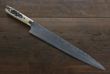  Takeshi Saji VG10 Damascus Sujihiki Japanese Chef Knife 270mm with Bone Handle - Seisuke Knife