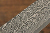 Yoshimi Kato R2/SG2 Damascus Bunka Japanese Knife 200mm with Black Persimmon Handle - Seisuke Knife