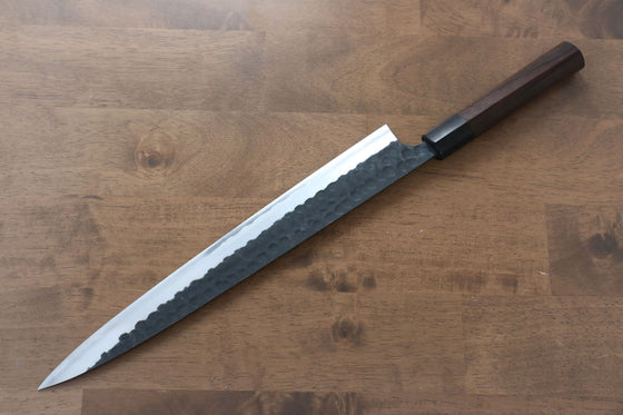 Anryu Blue Super Sujihiki  300mm Shitan Handle - Seisuke Knife