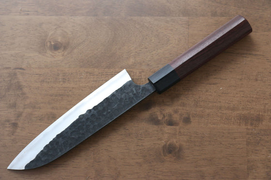 Anryu Blue Super Santoku Japanese Knife 165mm Shitan Handle - Seisuke Knife