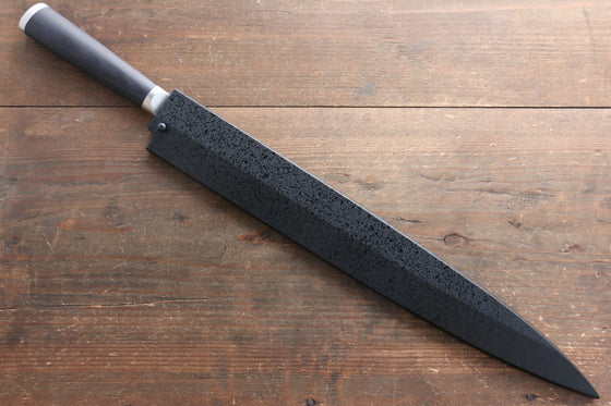 Kuroishime Saya Sheath for Yanagiba Sashimi Knife with Plywood Pin - 330mm - Seisuke Knife