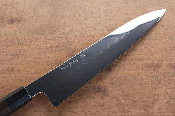 Jikko Honyaki White Steel No.3 Mirrored Finish Gyuto 240mm Ebony Wood Handle - Seisuke Knife