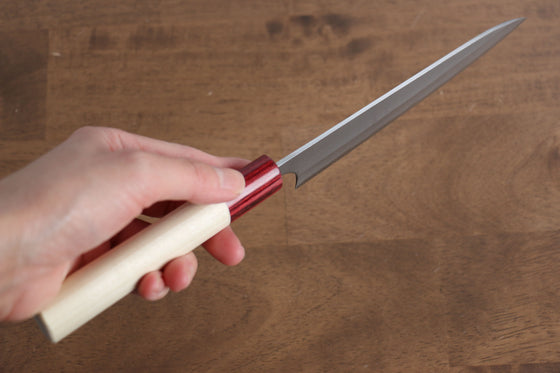 Masakage Yuki White Steel No.2 Nashiji Petty-Utility 120mm Magnolia Handle - Seisuke Knife