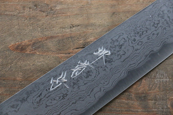 Kikumori Blue Steel No.1 Damascus Sujihiki 240mm with Magnolia Handle - Seisuke Knife