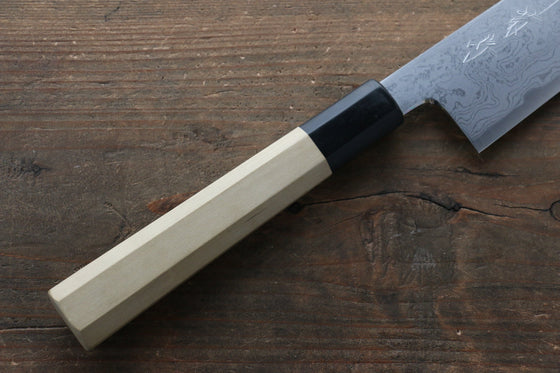 Kikumori Blue Steel No.1 Damascus Sujihiki 270mm with Magnolia Handle - Seisuke Knife