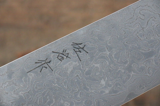 Takeshi Saji R2/SG2 Black Damascus Gyuto 270mm Cow Bone Handle - Seisuke Knife