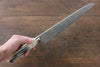 Takeshi Saji R2/SG2 Black Damascus Gyuto 270mm Cow Bone Handle - Seisuke Knife