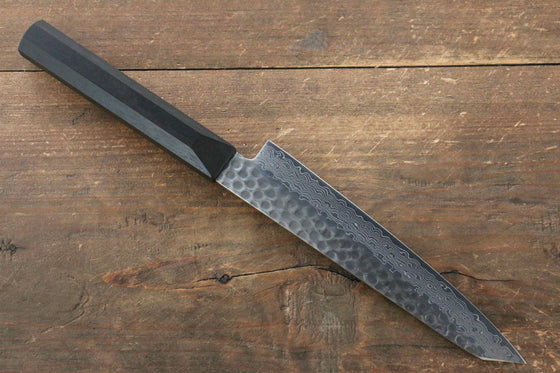 Jikko VG10 17 Layer Kiritsuke Petty-Utility 140mm Ebony Wood Handle - Seisuke Knife