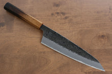  Sakai Takayuki Homura Guren Blue Steel No.2 Kurouchi Hammered Gyuto 225mm with Burnt Oak Handle - Seisuke Knife