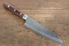 Jikko VG10 17 Layer Kiritsuke Santoku Japanese Knife 170mm Mahogany Handle - Seisuke Knife