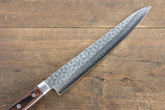 Jikko VG10 17 Layer Sujihiki 240mm with Mahogany Handle - Seisuke Knife