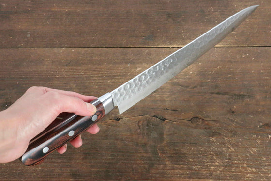 Jikko VG10 17 Layer Sujihiki 240mm with Mahogany Handle - Seisuke Knife
