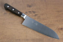  Seisuke SG2 Santoku 180mm with Brown Pakkawood Handle - Seisuke Knife