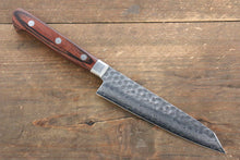  Jikko VG10 17 Layer Kiritsuke Petty-Utility Japanese Knife 125mm with Mahogany Handle - Seisuke Knife
