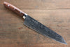 Takeshi Saji R2/SG2 Diamond Finish Damascus Kiritsuke Japanese Knife 240mm Ironwood Handle - Seisuke Knife