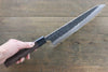 Seisuke Blue Steel No.2 Hammered Kurouchi Gyuto Japanese Chef Knife 240mm with Shitan Handle - Seisuke Knife