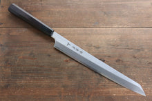  Sakai Takayuki Chef Series Hien Silver Steel No.3 Kengata Yanagiba  300mm Ebony Wood Handle - Seisuke Knife