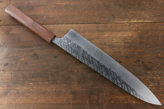 Yu Kurosaki Raijin Cobalt Special Steel Hammered Gyuto  270mm Walnut Handle - Seisuke Knife
