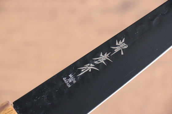 Sakai Takayuki Kurokage VG10 Hammered Teflon Coating Petty-Utility 150mm Burnt Oak Handle - Seisuke Knife